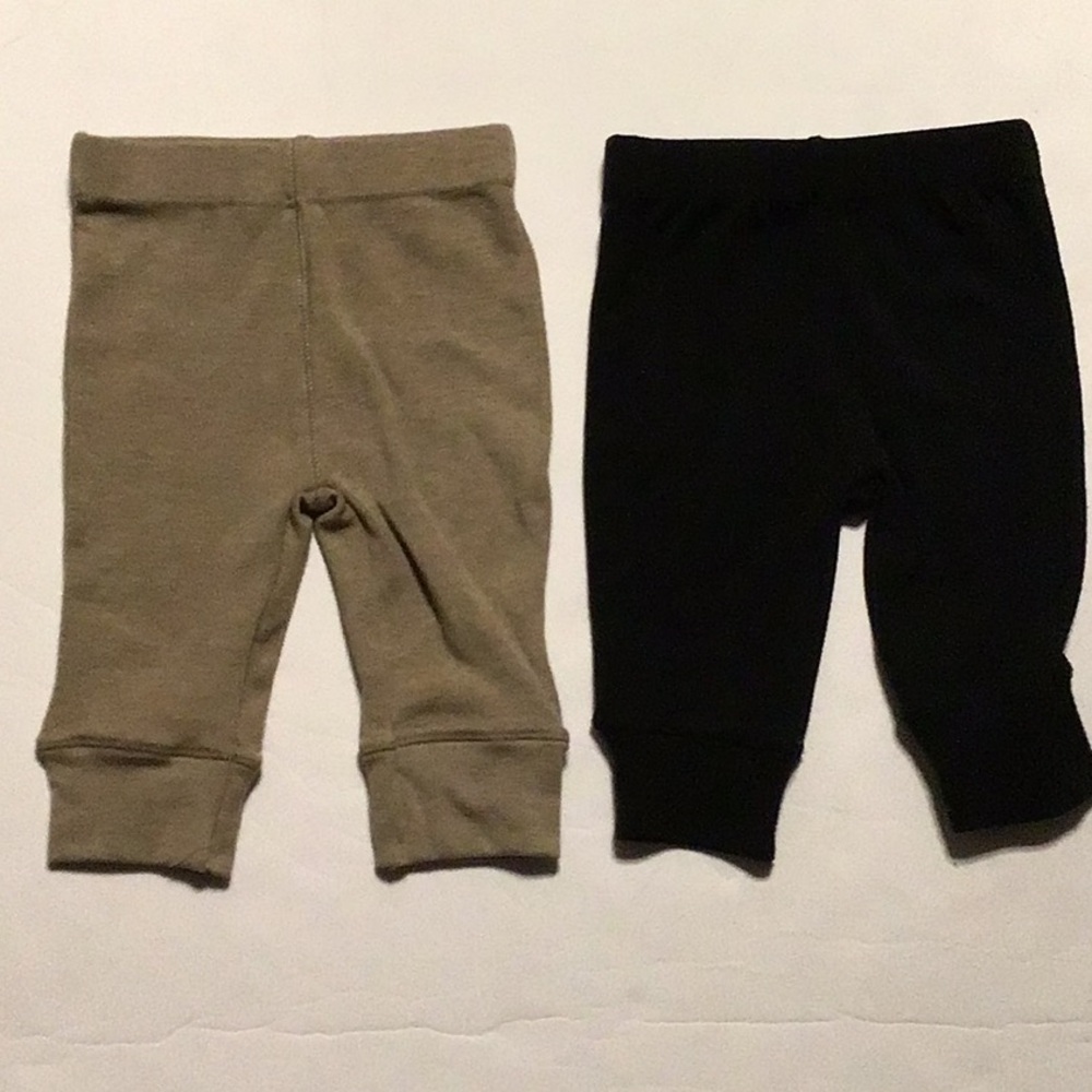 Baby jogger pants 3 months two pair bundle Back jogger Tan jogger